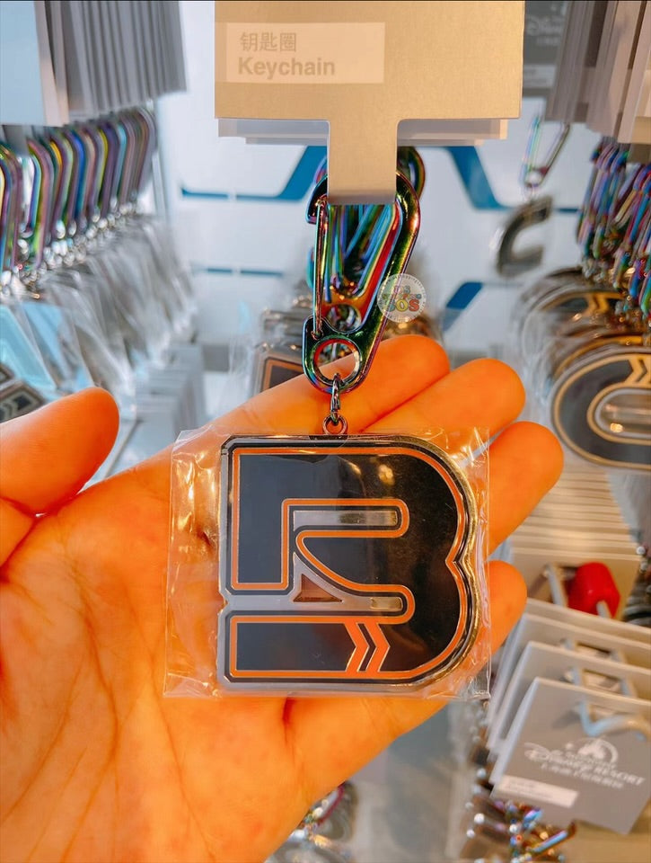 SHDL - Tron Lightcycle Power Run Mickey Mouse Alphabet Keychain x B