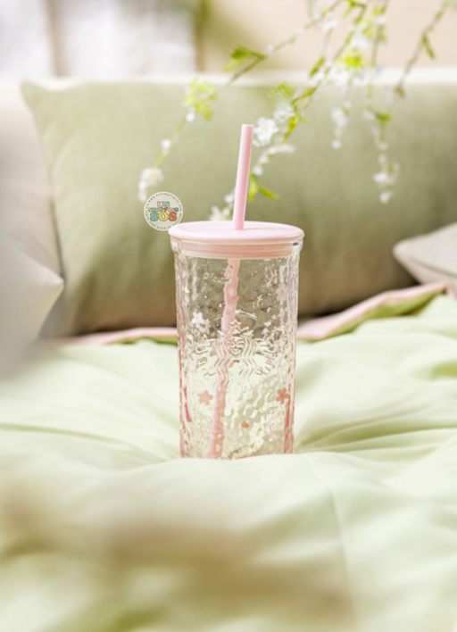 Starbucks Hong Kong - 2026 Cherry Blossom ‘Nap Under the Willow’ Collection x Pink Cherry Blossom Glass Cold Cup