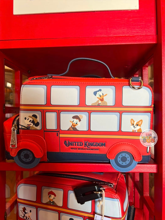 DLR/WDW - Epcot World Showcase United Kingdom 2026 - Loungefly Mickey & Friends London Bus Crossbody Bag