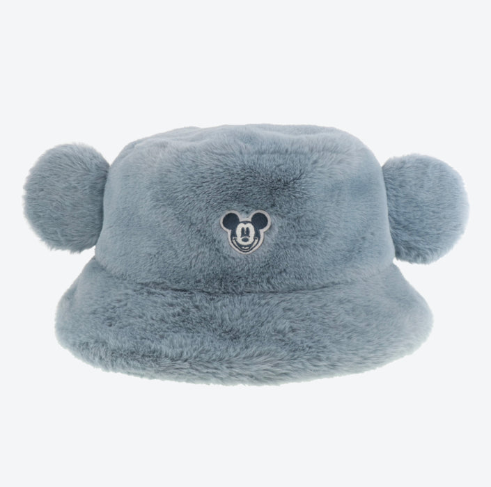 TDR - Fluffy Fluffy Warm Goods x Fluffy Boa Mickey Mouse Bucket Hat with Ear (Color: Blue)