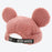 TDR - Fluffy Fluffy Warm Goods x Mickey Mouse Faux Sherpa Hat with Ear (Color: Pink) (Release Date: Oct 26)