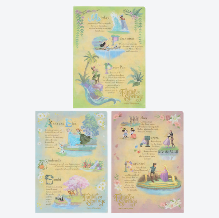 TDR - Fantasy Springs Theme Collection x Clear Folders Set