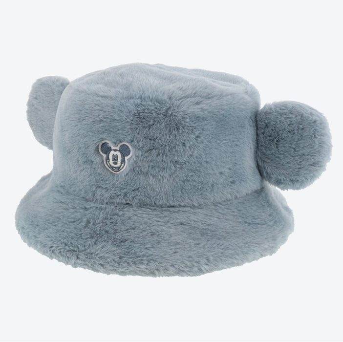 TDR - Fluffy Fluffy Warm Goods x Fluffy Boa Mickey Mouse Bucket Hat with Ear (Color: Blue)