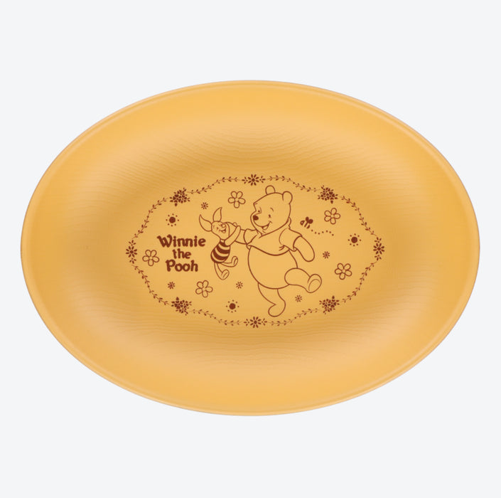 TDR - Winnie the Pooh & Piglet Wooden-Style Oval Plate (Release on Sep 28, 2023)