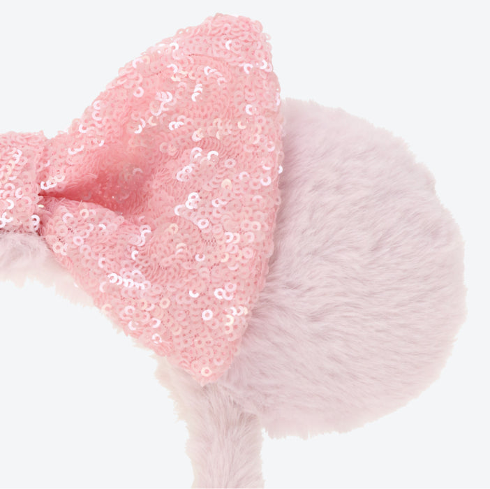 TDR - Fluffy Fluffy Warm Goods x Minnie Mouse Sequin Bow Ear Headband (Color: Pink) (Release Date: Oct 26)