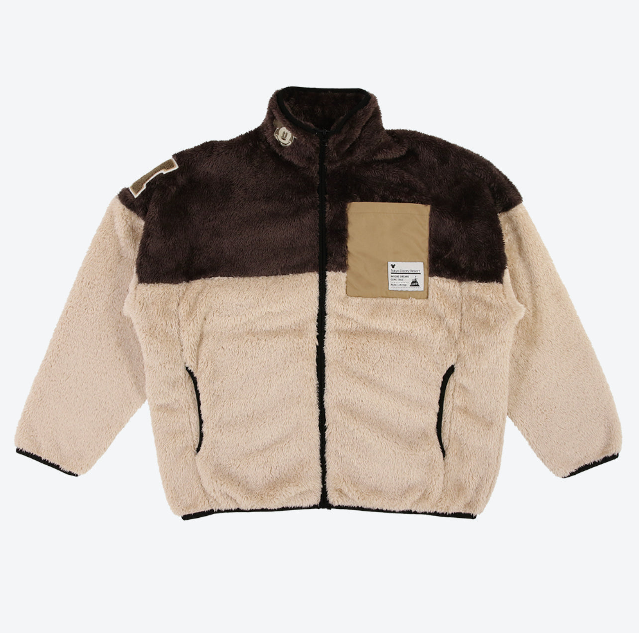 TDR - Mickey Mouse Faux Sherpa Jacket for Adults  x Brown Color