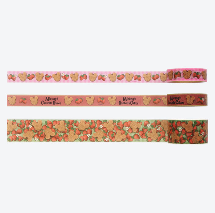 TDR - "Mickey's Castella Cakes Strawberry Filling!" Masking Tapes Set (Release Date: Nov 16)