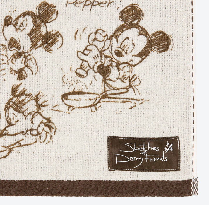 TDR - Sketches of Disney Friends Collection x Mickey Face Towel