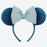 TDR - Minnie Mouse Shiny Blue Bow Crystal Teal Wave Ear Headband (Release on Sep 28, 2023)