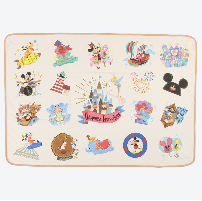 TDR - Tokyo Park Motif Gentle Colors Collection x Baby Blanket with Bag