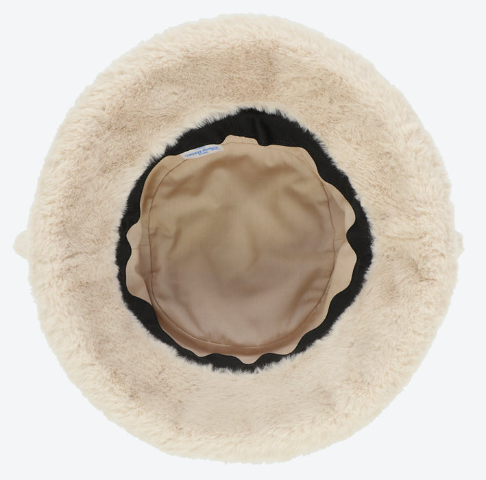 TDR - Fluffy Fluffy Warm Goods x Fluffy Boa Mickey Mouse Bucket Hat with Ear (Color: Beige)