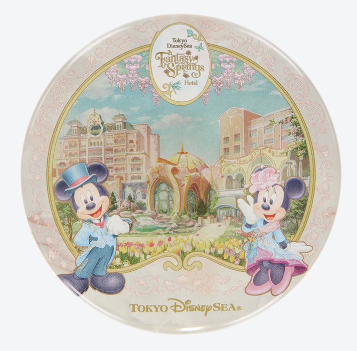 TDR - Fantasy Springs “Tokyo DisneySea Fantasy Springs Hotel” Collection x Mickey & Minnie Mouse Button Badge