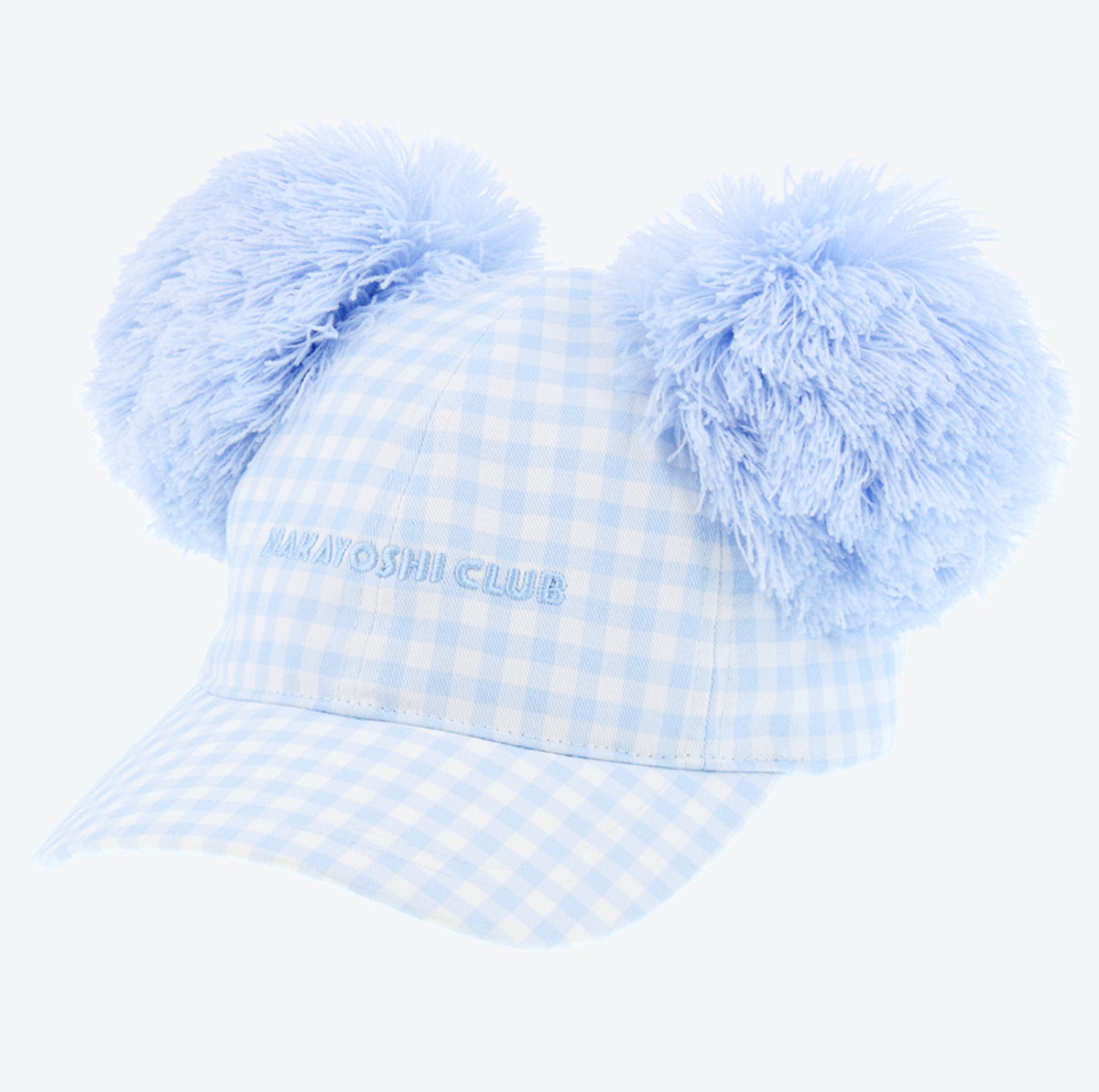 Tokyo Disney Resort Nakayoshi Club Blue Gingham Minnie Mouse Pom-pom Cap ?Nakayoshi Club Merch! I main image 4