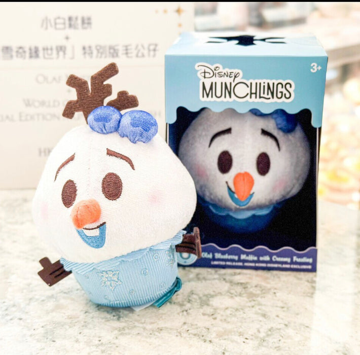 On Hand!!! HKDL - "World of Frozen" Special Edition & Hong Kong Disneyland Exclusive - Disney Munchlings Olaf Plush
