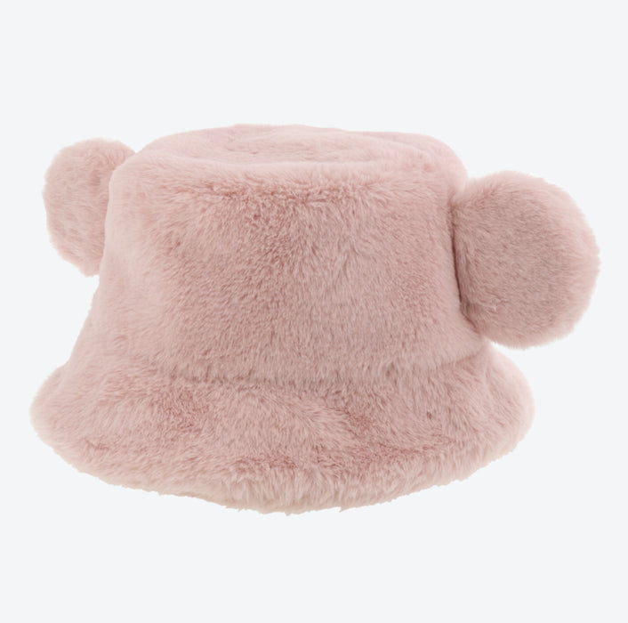 TDR - Fluffy Fluffy Warm Goods x Fluffy Boa Mickey Mouse Bucket Hat with Ear (Color: Red)