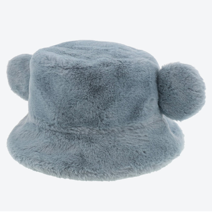TDR - Fluffy Fluffy Warm Goods x Fluffy Boa Mickey Mouse Bucket Hat with Ear (Color: Blue)