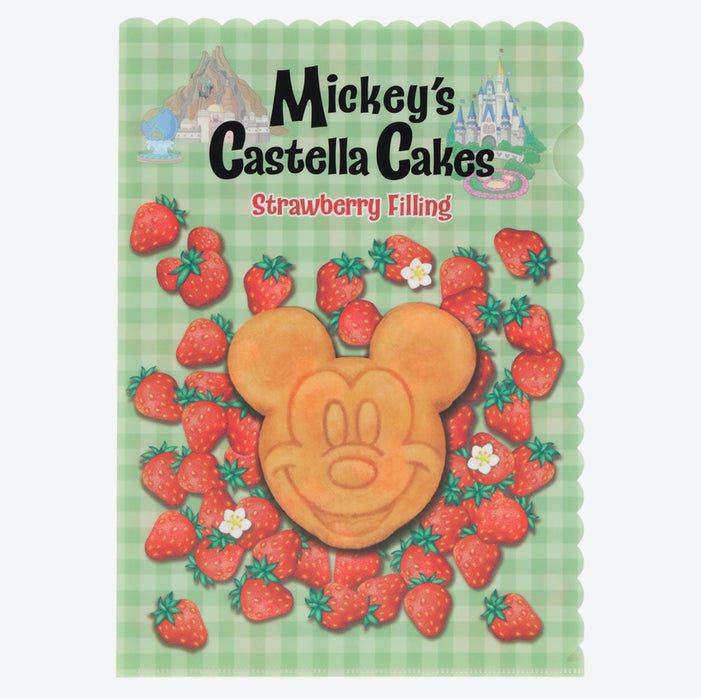 TDR - "Mickey's Castella Cakes Strawberry Filling!" Clear Folders Set (Release Date: Nov 16)