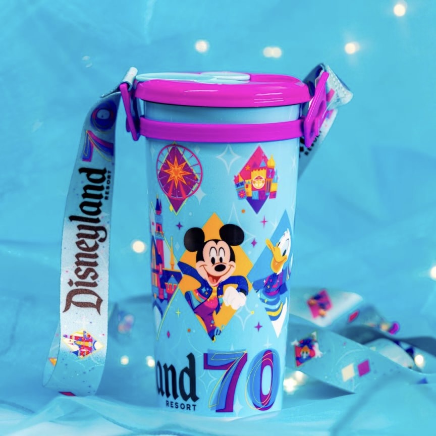 DLR - Disneyland 70th Celebration - Souvenir Travel Tumbler
