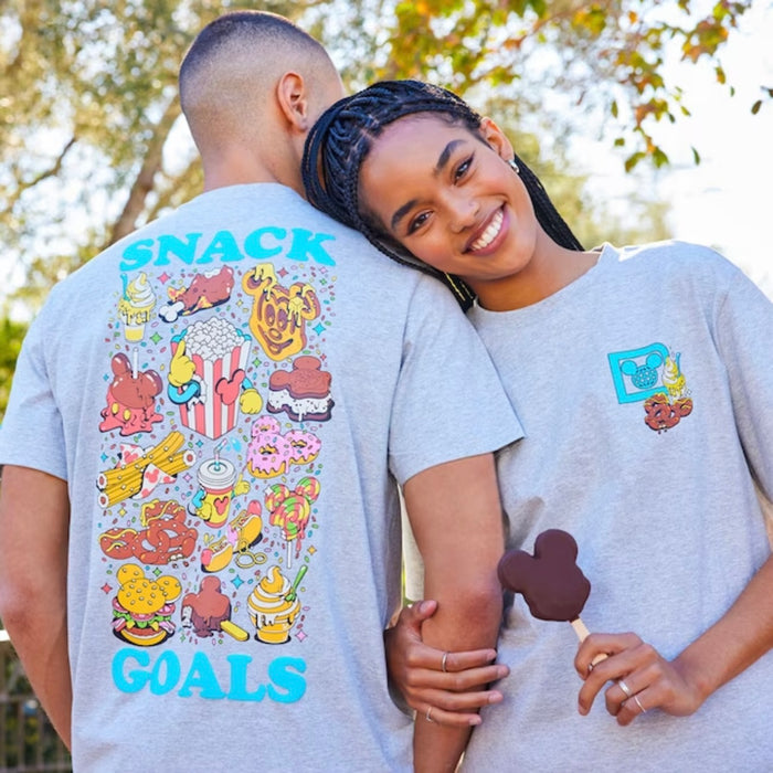 WDW - Disney Eats Snacks - WDW Logo “Snack Goal” Heather Grey Graphic Shirt (Adult)