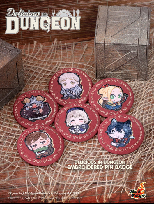 Hot Toy Cosbi - Delicious in Dungeon Blind Box Embroidered Pin Badge (Release Date: Sept 15, 2025)
