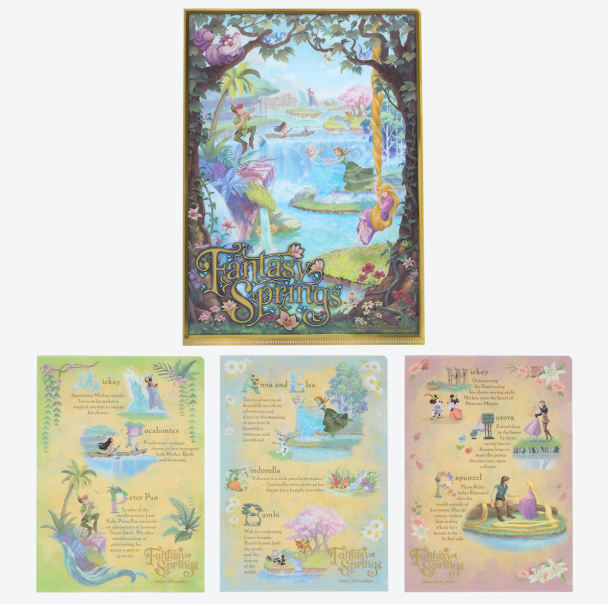TDR - Fantasy Springs Theme Collection x Clear Folders Set