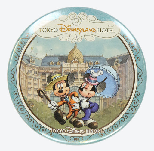 TDR - Mickey & Minnie Mouse "Tokyo Disneyland Hotel" Button Badge (Release Date: Dec 21)
