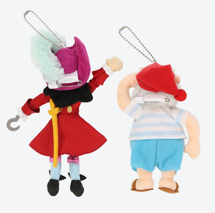 TDR - Peter Pan Captain Hook and Mr. Smee Plush Keychain Set