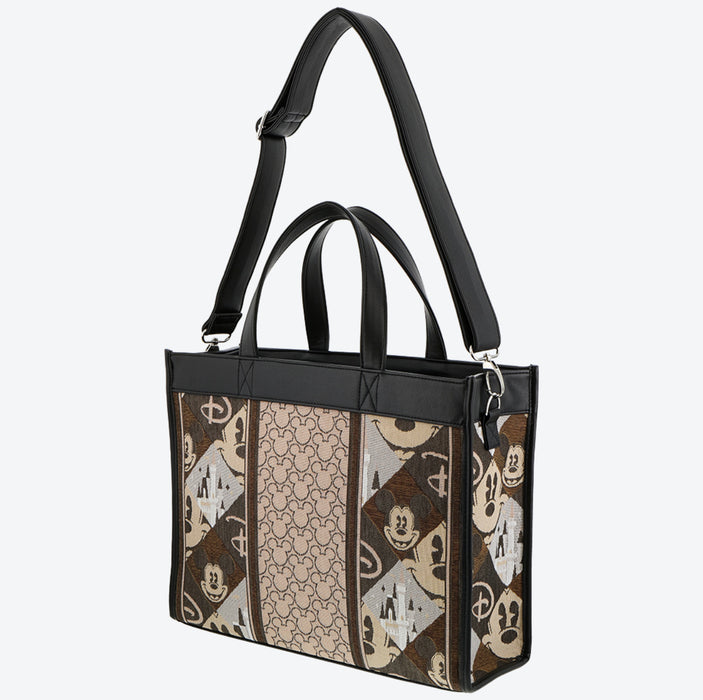 TDR - Mickey and Cinderella Castle Design Tote Bag with Strap (Release Date: Dec 14)