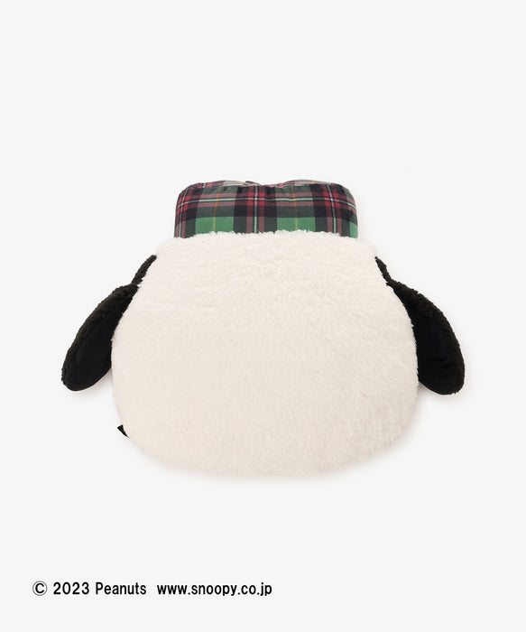 Japan Exclusive - Afternoon Tea x PEANUTS TARTAN x Snoopy Blanket in Cushion (Color: Green)