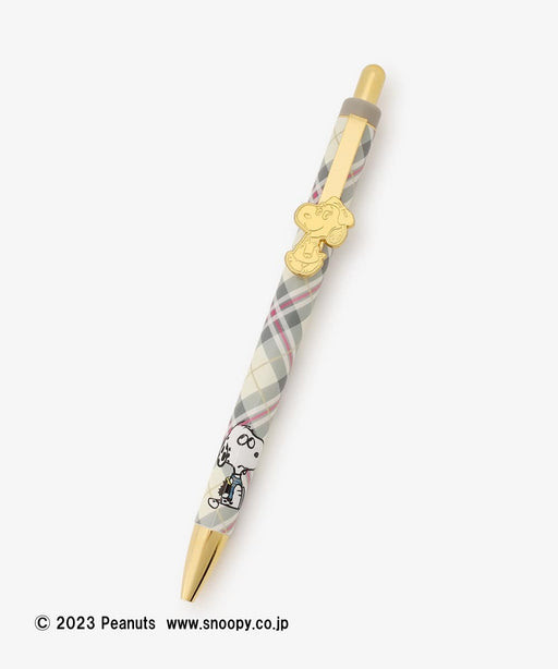 Japan Exclusive - Afternoon Tea x PEANUTS TARTAN x Snoopy Ballpoint Pen (Color: White)