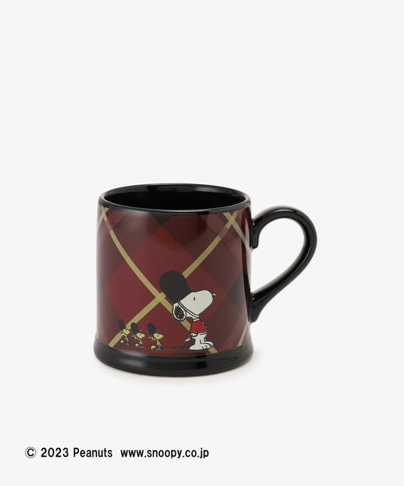 Japan Exclusive - Afternoon Tea x PEANUTS TARTAN x Snoopy Mug (Color: Black)