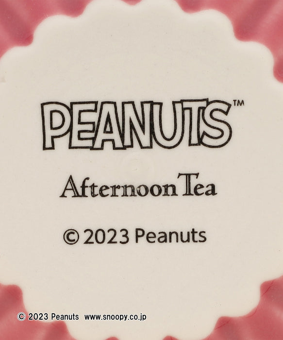 Japan Exclusive - Afternoon Tea x PEANUTS TARTAN x Snoopy Rosette Type Tea Bag Tray (Color: Pink)