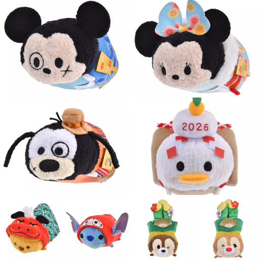 JDS - NEW YEAR 2026 Collection x Mini (S) Tsum Tsum Plush Toy Full Set of 8 (Release Date: Dec 2, 2025)