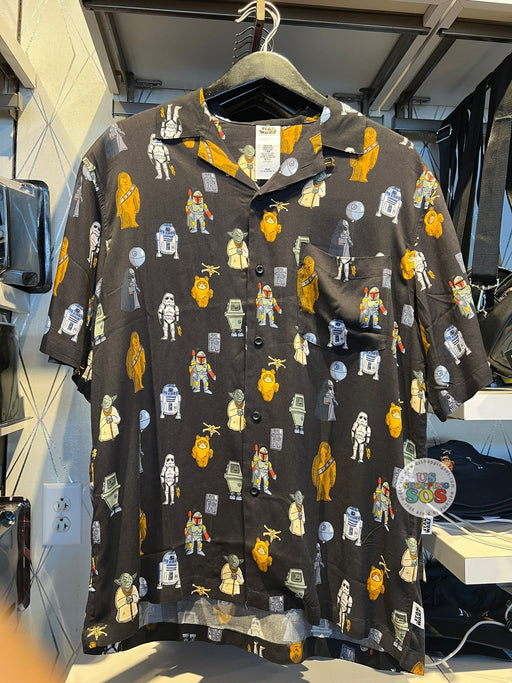 DLR/WDW - Star Wars Artist Series by Will Gay - All Characters All-Over-Print Button-Up Shirt