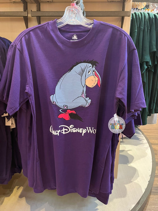 DLR/WDW - Winnie the Pooh & Friends - Eeyore Park Logo Purple Graphic T-shirt (Adult)