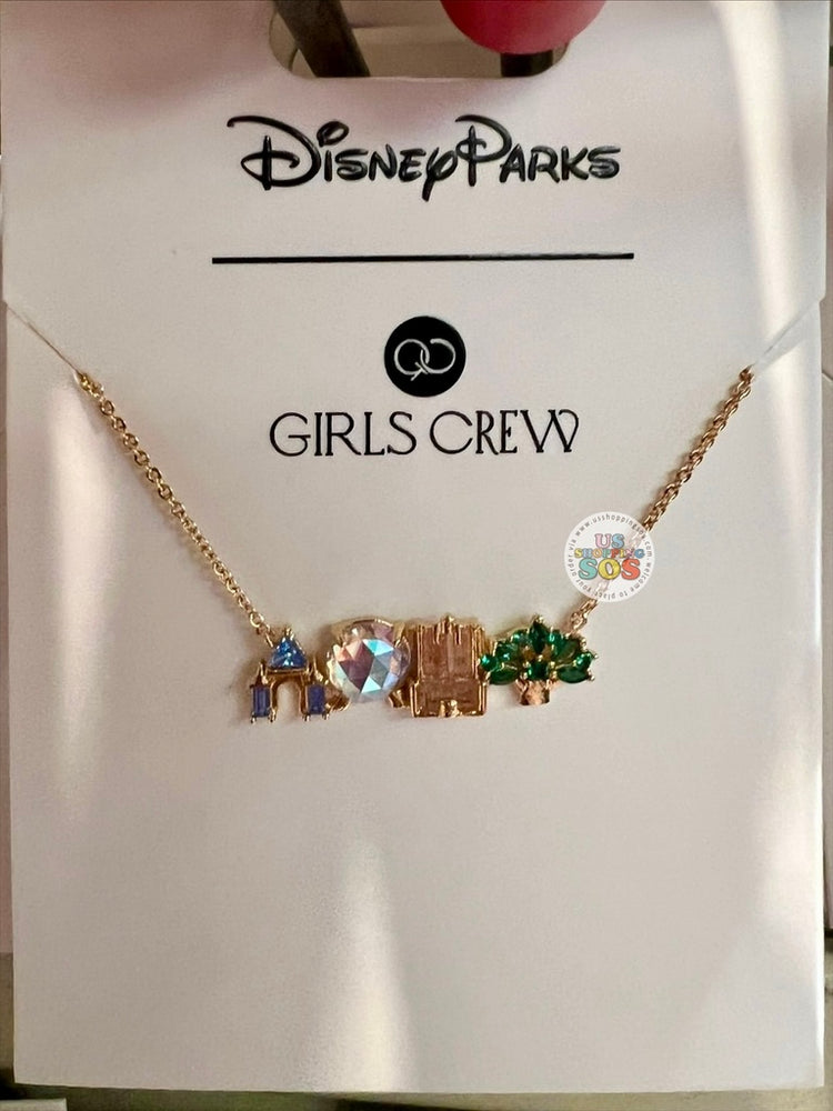 DLR/WDW - Girls Crew Walt Disney World Attraction Icon Necklace