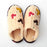 JP x BM - Mickey Mouse Motif Fluffy Boa Slippers (Color: Ivory)