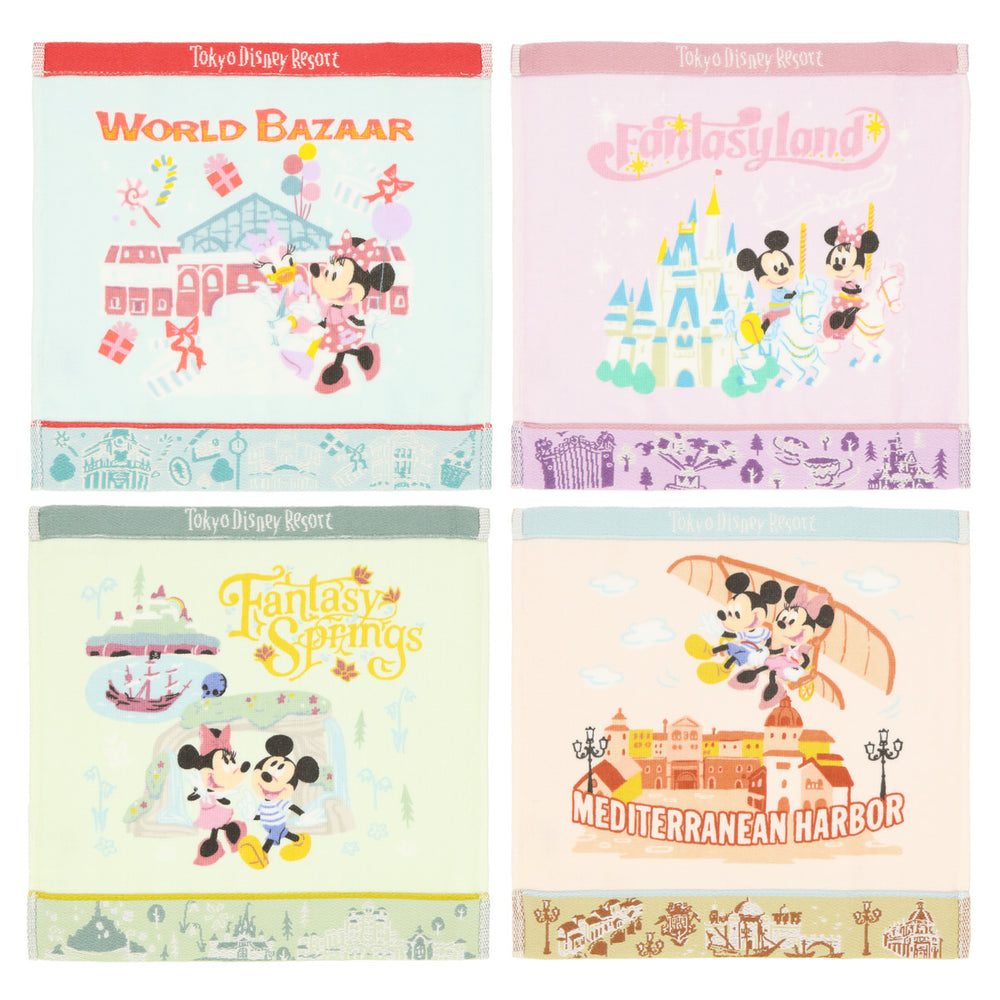 TDR - Tokyo Disney Resort "Park Map Motif" Collection - Mini Towel Set (Release Date: July 11, 2024)