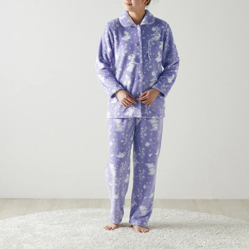 JP x BM - Alice in the Wonderland Fluffy and Warm Open-Necked Boa Pajamas For Adults