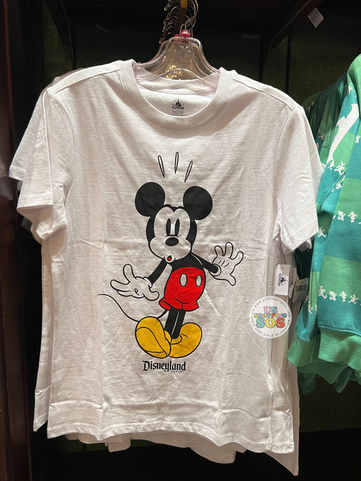 DLR - “Disneyland Resort” Surprise Mickey White Graphic T-shirt (Adult)