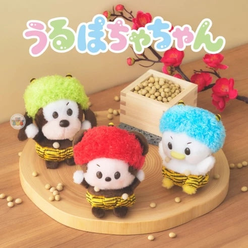 JDS - Setsubun 2026 Collection x Mickey Mouse, Donald Duck &Goofy Plush Toy Urupocha-chan Set of 3 (Release Date: Jan 1, 2026)