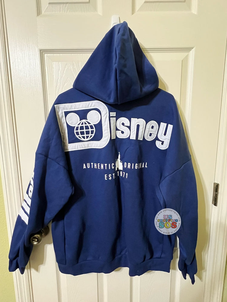 WDW - Castle “Walt Disney World Authentic Original Est 1971” Navy Hoodie Jacket (Adult)