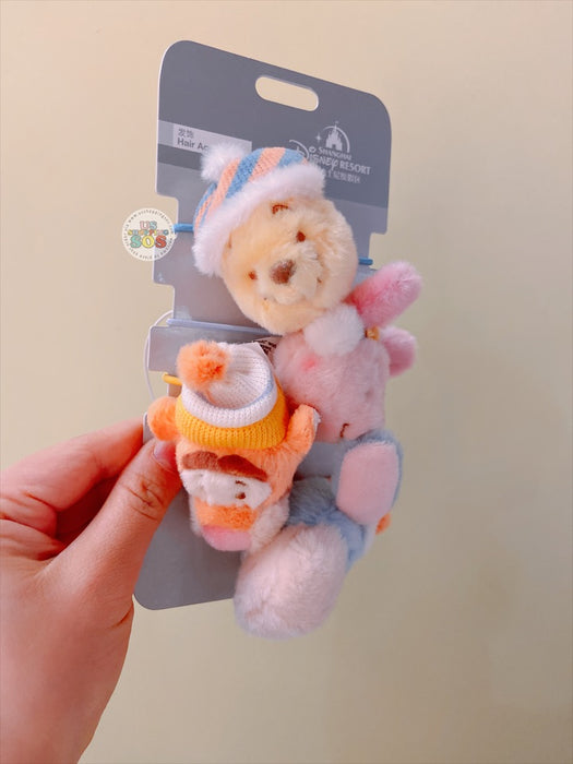 SHDL - Winnie the Pooh & Friends 2023 Winter Collection x Plushy Hair Ties Set