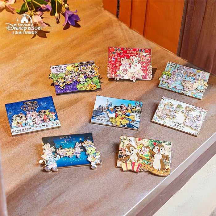 SHDL - Mickey and Friends & Cinderella Castle "Greeting Card" Limited 300 Pin Box Set