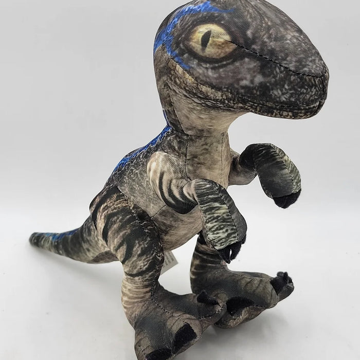 Blue velociraptor plush sales