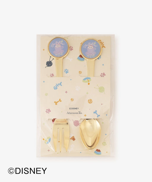 Japan Afternoon - Disney CATS & DOGS COLLECTION x Marie Teaspoon and Cake Fork Set