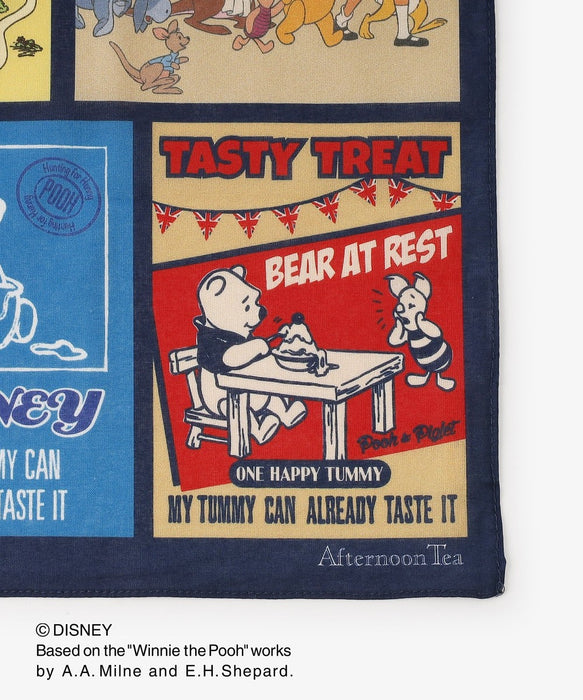 Japan Afternoon Tea x 2026 Winnie the Pooh Collection x Printed Handkerchief Size Large