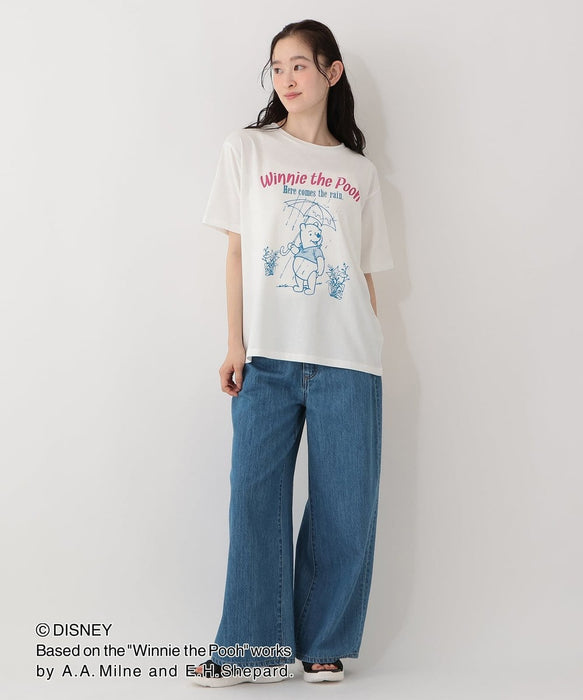 Japan Afternoon Tea x 2026 Winnie the Pooh Collection x Winnie the Pooh Rain Print T-shirt For Adults