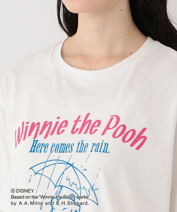 Japan Afternoon Tea x 2026 Winnie the Pooh Collection x Winnie the Pooh Rain Print T-shirt For Adults