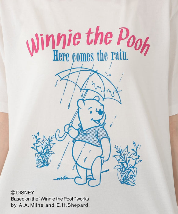 Japan Afternoon Tea x 2026 Winnie the Pooh Collection x Winnie the Pooh Rain Print T-shirt For Adults